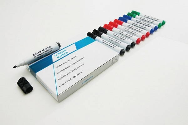 Whitebord accessoires Marker - per set van 10 - meerdere kleuren